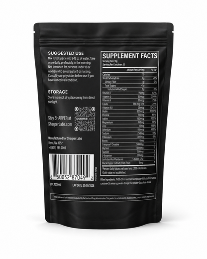 Daily Creatine +Complete for Men — supplement facts
